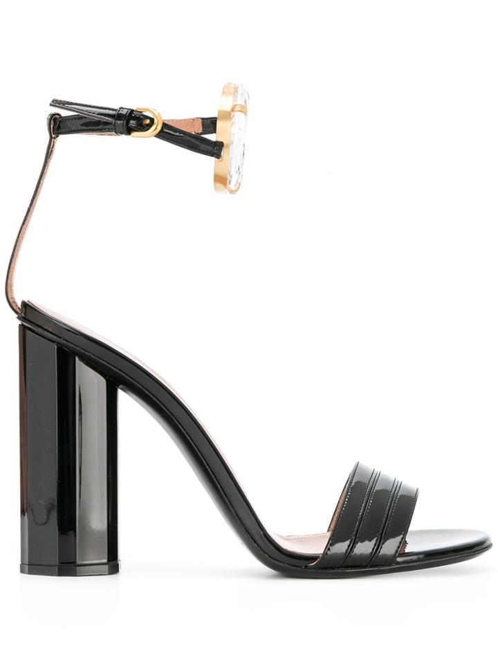 Marco De Vincenzo Jewel Strap Sandals - Black