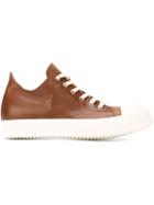 Rick Owens Lace-up Sneakers, Men's, Size: 42, Brown, Leather/rubber