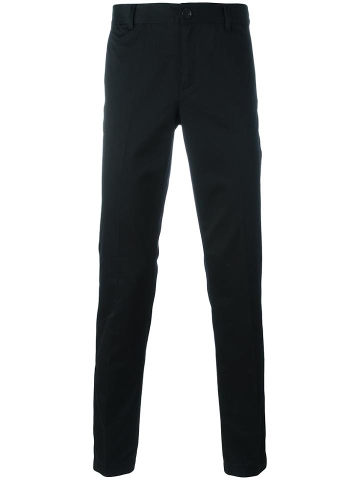 Givenchy Star And Stripe Trimmed Trousers - Black