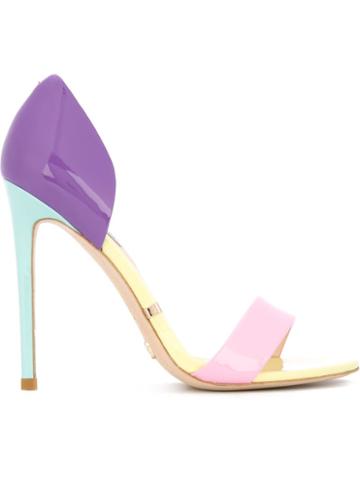 Gianni Renzi Stiletto Sandals, Women's, Size: 41, Pink/purple, Patent Leather/leather