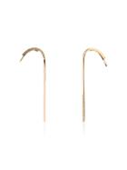 Kova 18k Yellow Gold Diamond Drop Earrings - Metallic