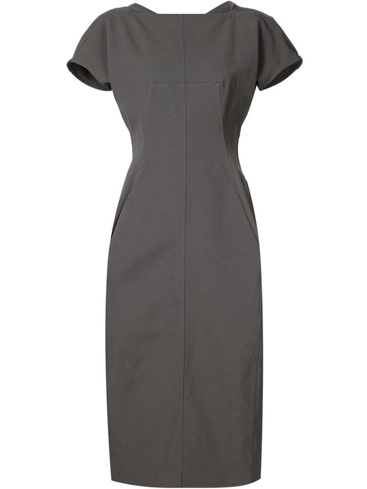 Rick Owens Square Neck Dress