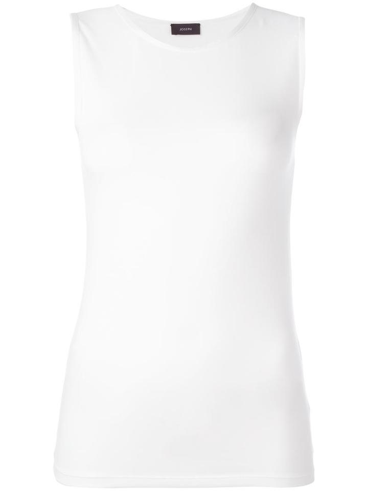 Joseph Sleeveless Tank Top, Women's, Size: Xs, White, Lyocell/cotton/spandex/elastane
