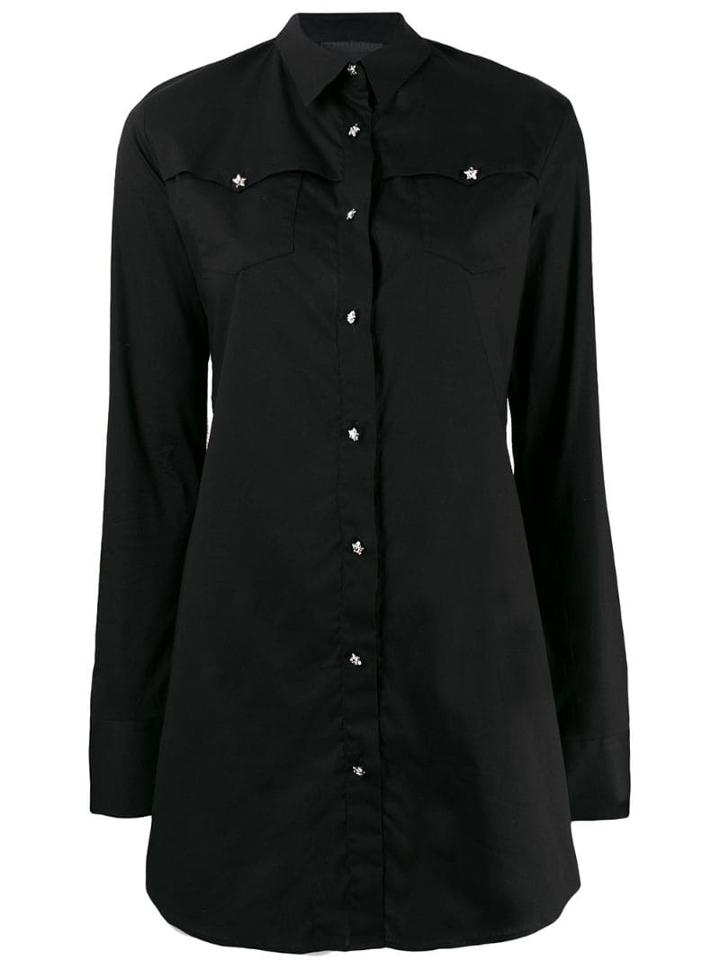 Philipp Plein Long Statement Shirt - Black