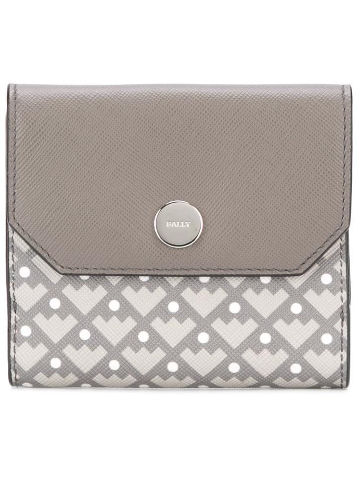 Bally Geometric Pattern Purse, Women's, Grey, Canvas