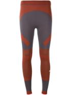 Adidas By Stella Mccartney Colour Block Leggings, Women's, Size: Large, Red, Polyamide/polyester/spandex/elastane