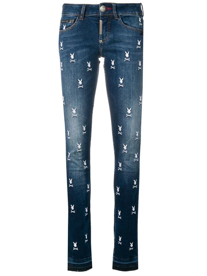 Philipp Plein Playboy Skinny Jeans - Blue