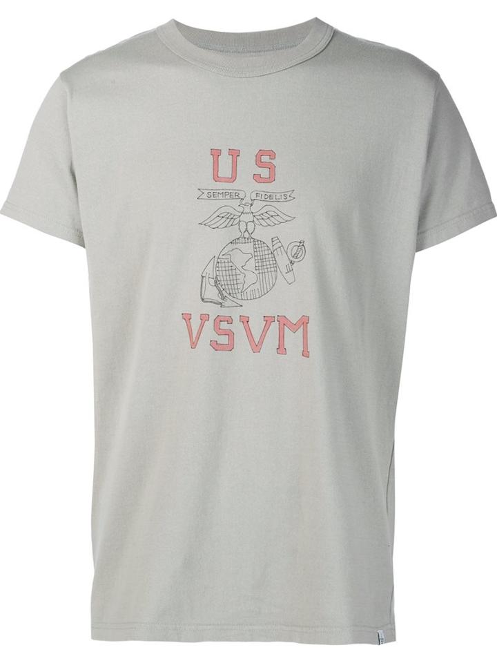 Visvim Logo Print T-shirt, Men's, Size: 5, Green, Cotton