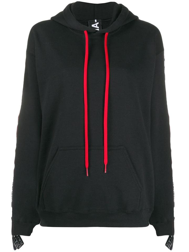 Mia-iam Girlfriend Side Logo Hoodie - Black