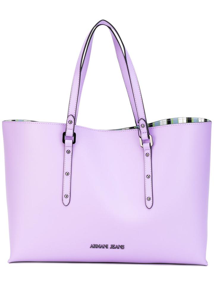 Armani Jeans - Shopper Tote - Women - Pvc - One Size, Pink/purple, Pvc
