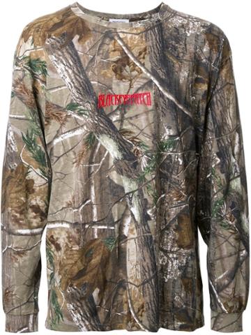 Black Eye Patch 'eye Patch Camouflage' T-shirt, Men's, Size: Large, Brown, Cotton