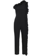 Msgm One Shoulder Frill Jumpsuit - Unavailable