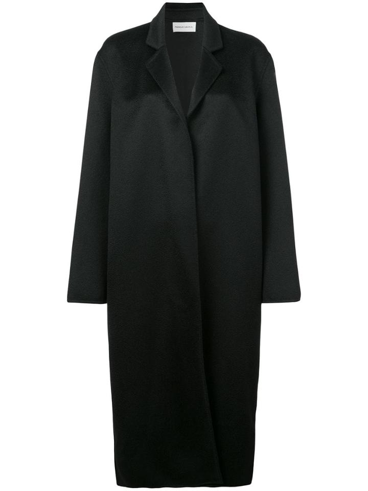 Mansur Gavriel Narrow Buttonless Coat - Black