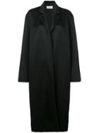 Mansur Gavriel Narrow Buttonless Coat - Black