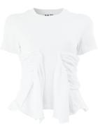 Aalto Ruffled Peplum T-shirt - White