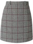Carven - Check Mini Skirt - Women - Polyamide/acetate/viscose/other Fibers - 34, Grey, Polyamide/acetate/viscose/other Fibers