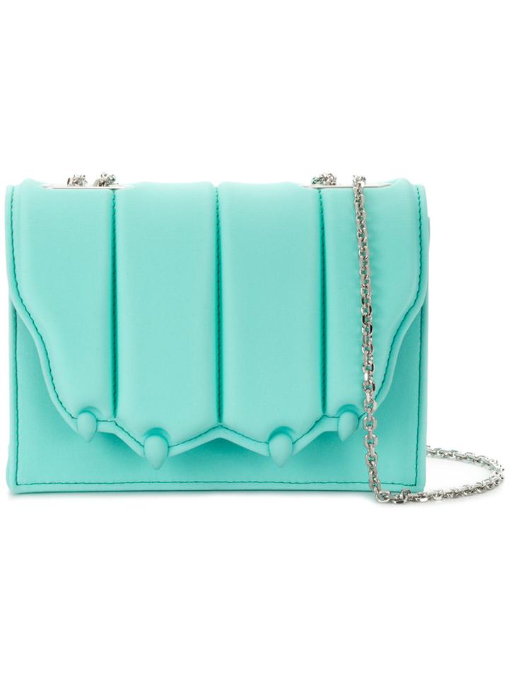 Marco De Vincenzo Flap Crossbody Bag - Blue