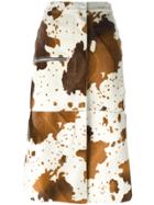 Golden Goose Deluxe Brand Faux Cow Skin Skirt - Nude & Neutrals