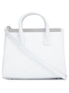 Thomas Wylde - Embossed Crocodile Effect Tote - Women - Calf Leather - One Size, White, Calf Leather