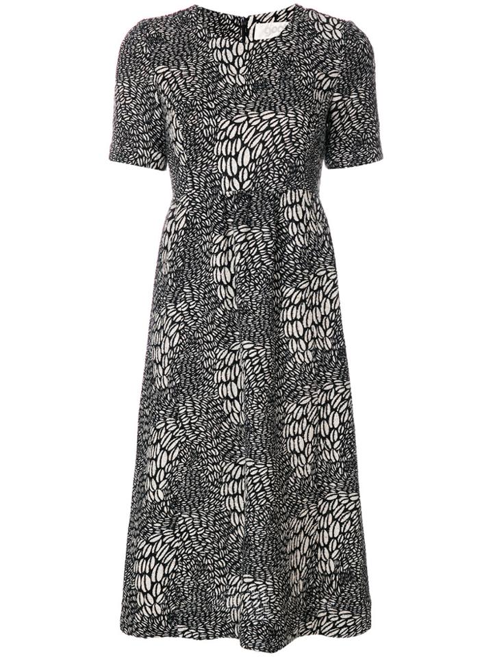 Goat Dixie Coffee Bean Print Dress - Black