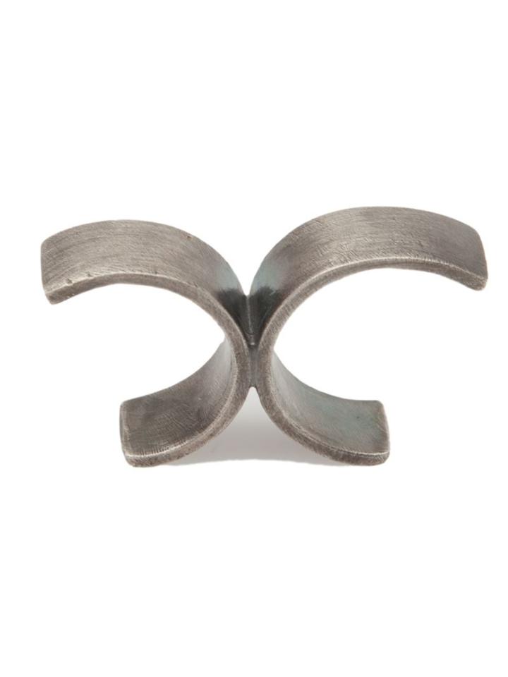 Deepti Double Ring, Men's, Size: Medium, Metallic