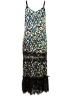 Maurizio Pecoraro Printed Dress, Women's, Size: 40, Black, Silk/nylon/spandex/elastane/wool