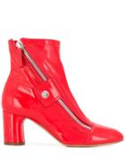 Casadei Moto-style Ankle Boots - Red
