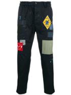 Dsquared2 Distressed Patchwork Cropped Trousers - Blue