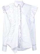 Preen By Thornton Bregazzi Ruffled Detail Shirt - White