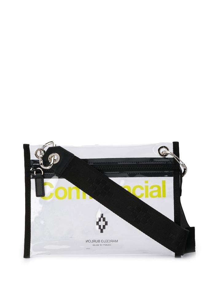 Marcelo Burlon County Of Milan Confidencial Pochette Bag - Black