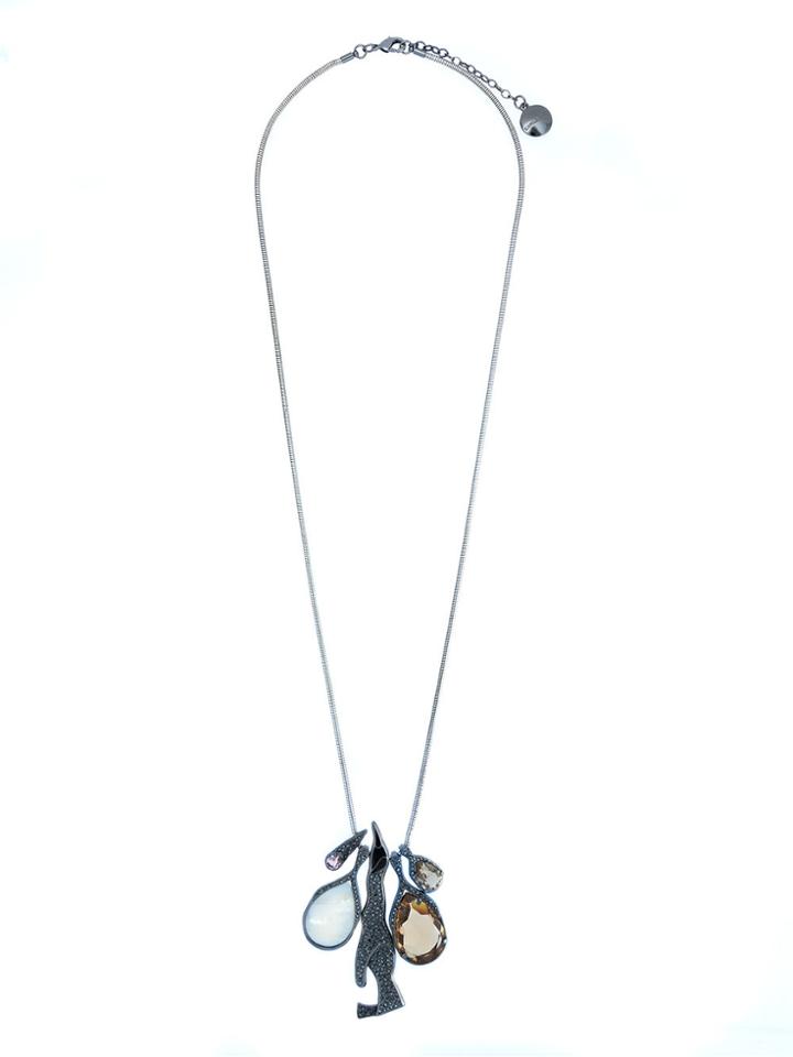 Camila Klein Penca Com Strass Necklace - Metallic