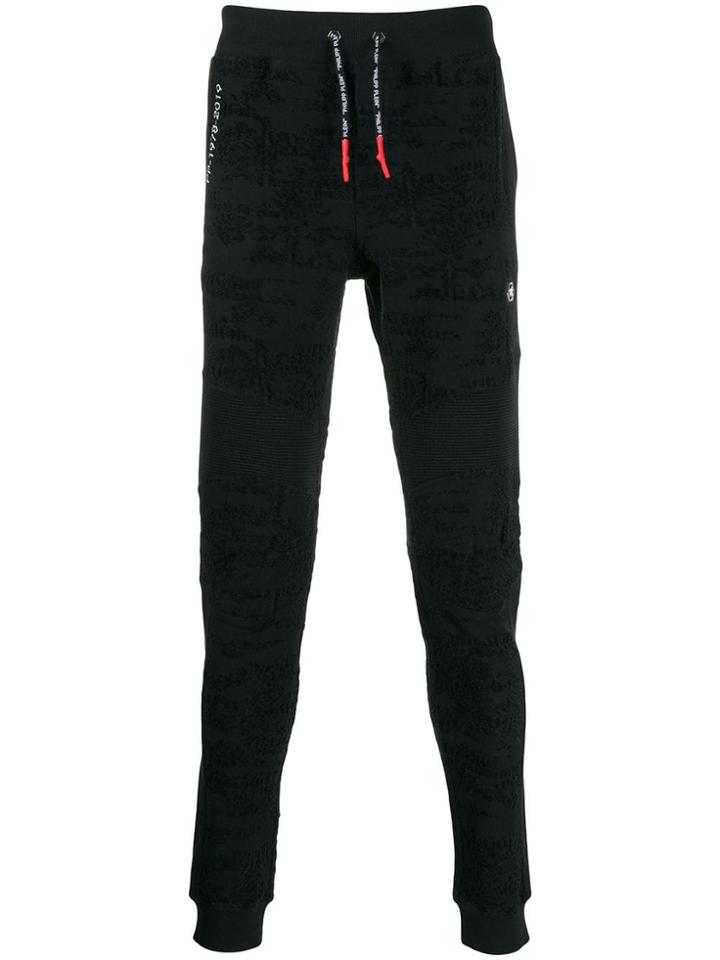 Philipp Plein Textured Track Pants - Black