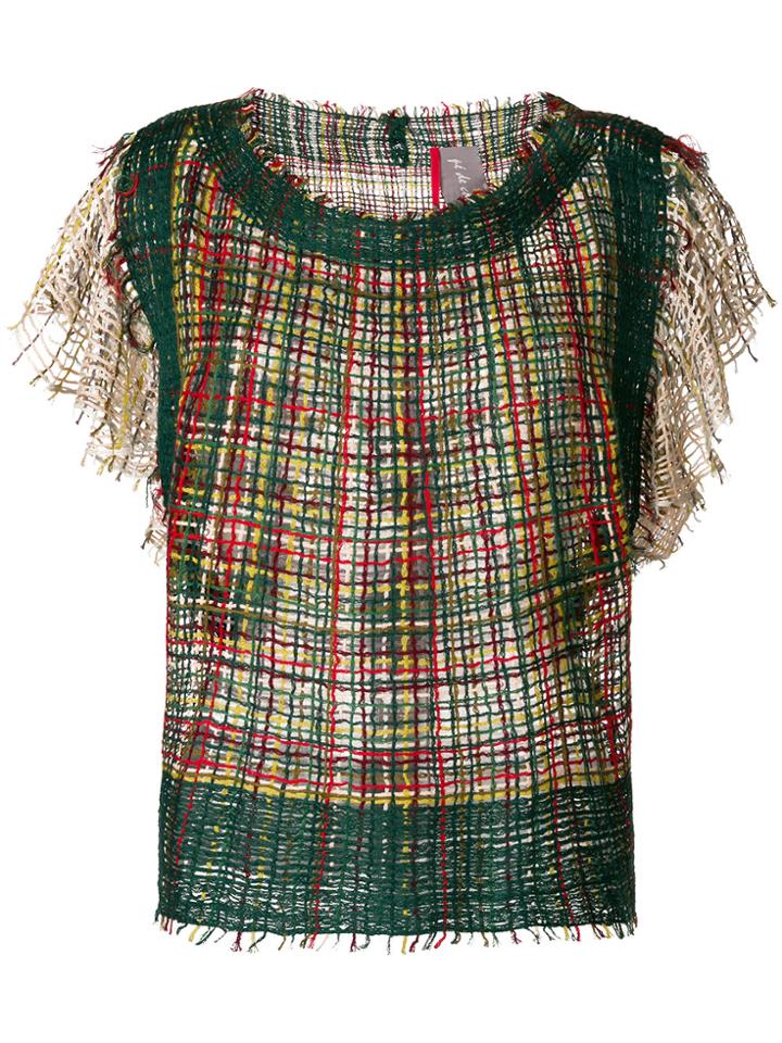 Pé De Chumbo Weave Blouse - Green
