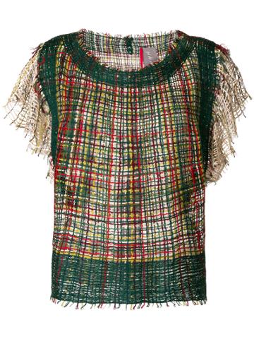 Pé De Chumbo Weave Blouse - Green