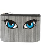 Pierre Hardy - Oh Roy Clutch - Women - Calf Leather/suede - One Size, Black, Calf Leather/suede