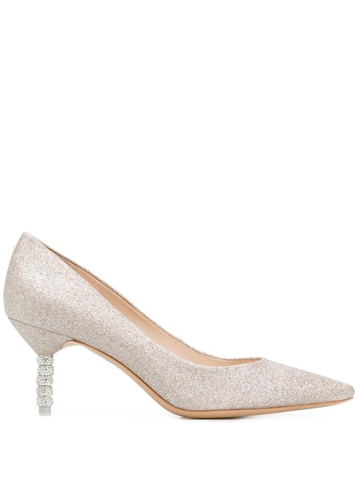 Sophia Webster Coco Crystal Pumps - Silver