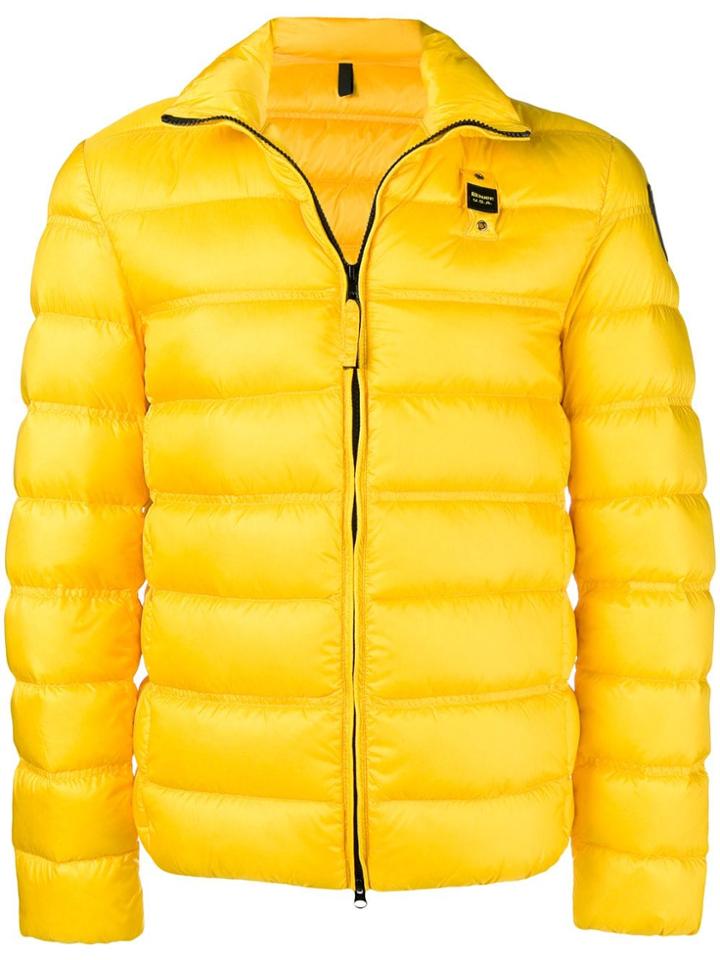 Blauer Short Padded Jacket - Yellow & Orange