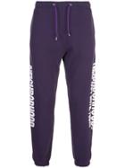 Neighborhood Side Print Track Pants - Purple