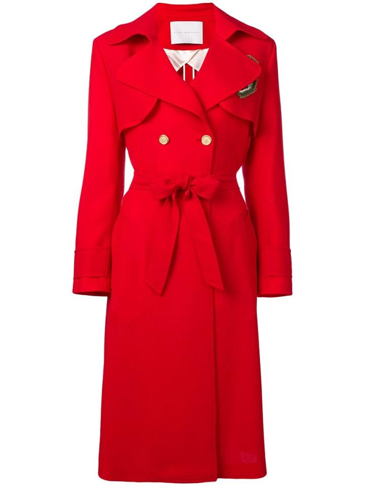 Giada Benincasa Belted Raincoat - Red