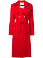 Giada Benincasa Belted Raincoat - Red