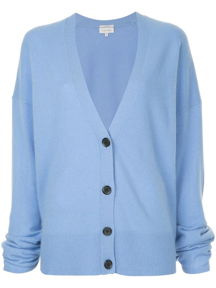 Ck Calvin Klein Loose Fit Cardigan - Blue