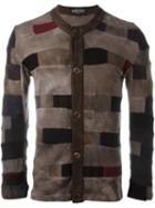 Geoffrey B. Small Patchwork Cardigan