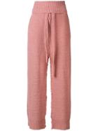Stella Mccartney Knitted Palazzo Trousers - Pink
