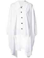 Palmer / Harding Poet Cape Shirt - White