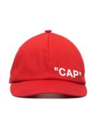 Off-white Red Quote Baseball Cap