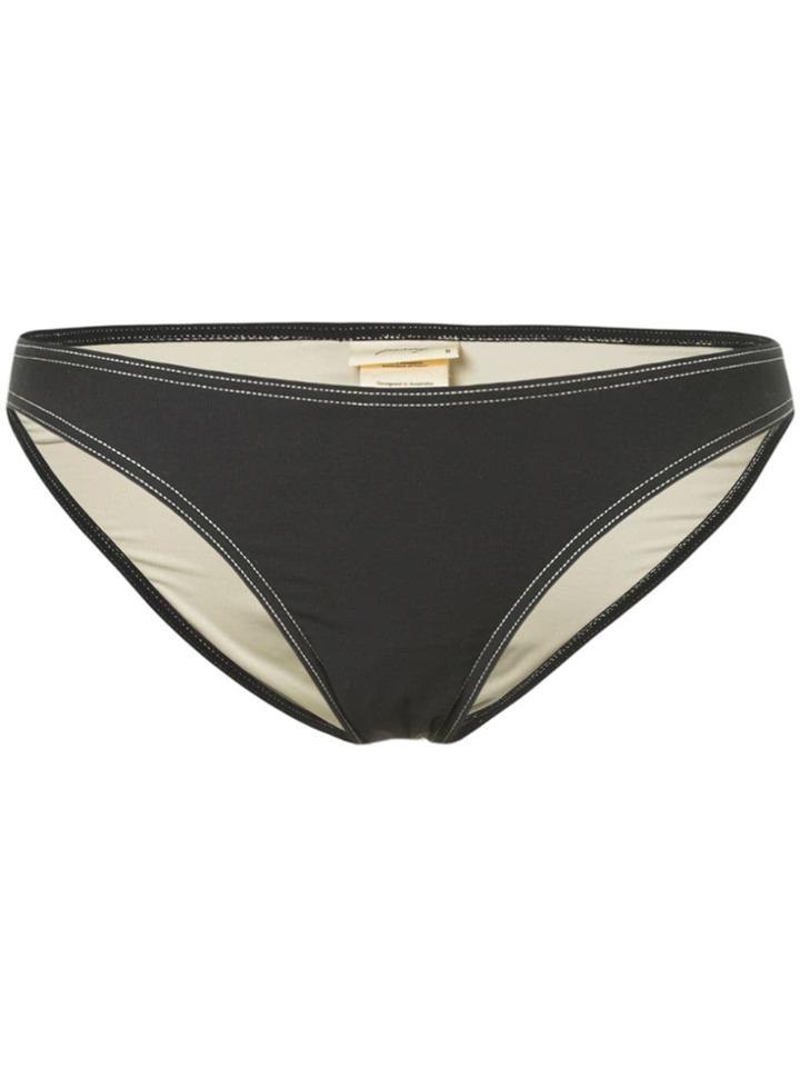 Peony Staple Bikini Bottoms - Black