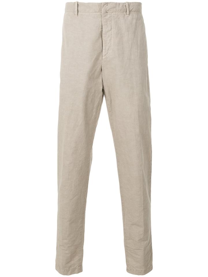 Incotex Plain Tapered Trousers - Nude & Neutrals