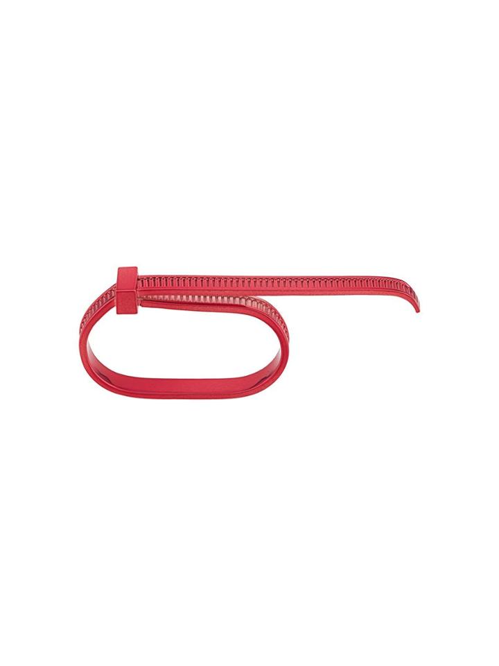 Ambush Zip Tie Two Finger Ring - Red