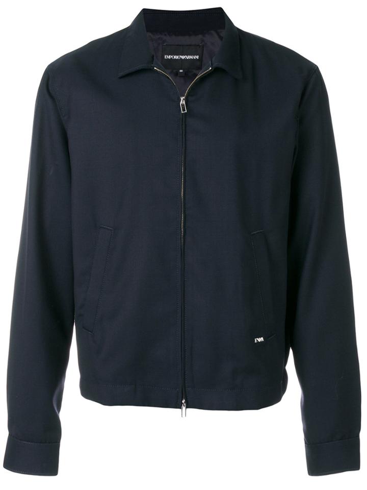Emporio Armani Collared Jacket - Blue