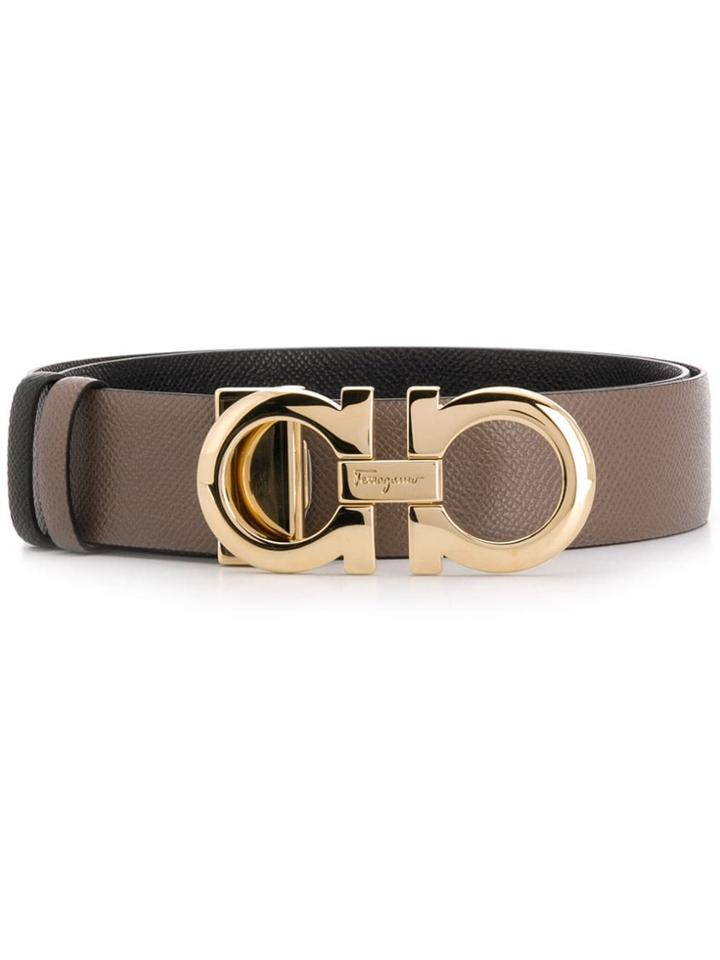 Salvatore Ferragamo Gancio Belt - Neutrals